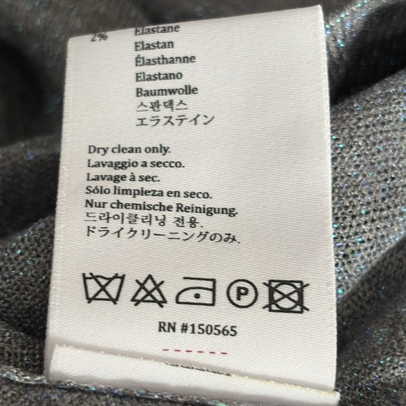 Sies Marjan Pierre Lurex Melange Crewneck Sweater in Gray With Sparkles - Small - Picture 9 of 9